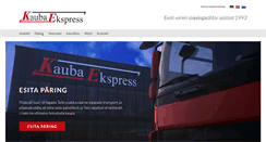 Desktop Screenshot of kaubaekspress.ee